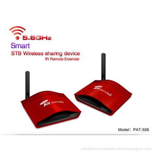 5.8GHz Smart 300m Wireless AV Sender/Audio Video Transmitter Receiver with TWO Group AV Input